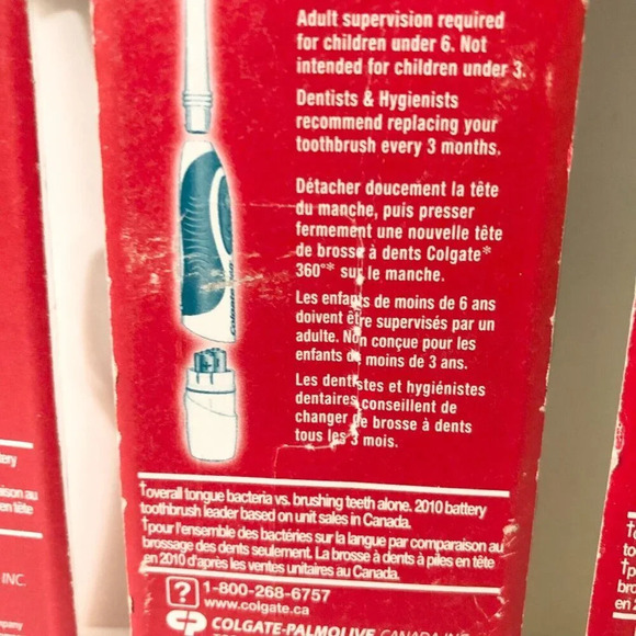 3 Packs Colgate 360 Whole Mouth Clean  Soft Replacement Heads 2 Soft 1 Med - Picture 9 of 12